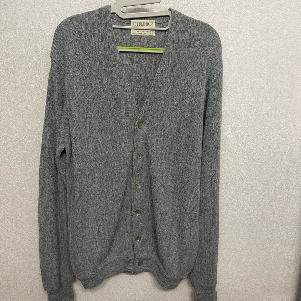 Vintage JeffLinks Button Down Cardigan Sz Large